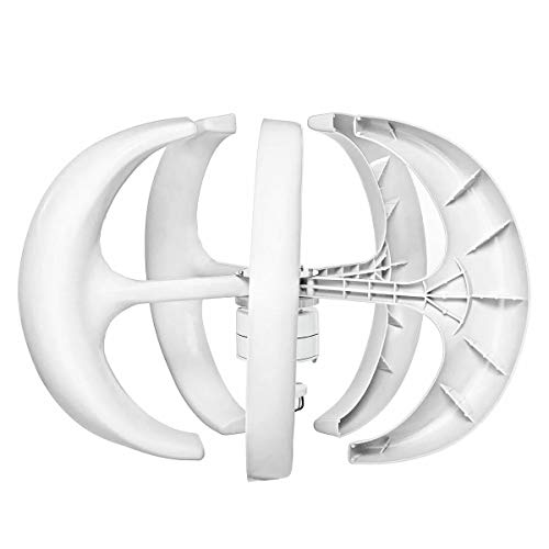 Generator For Garden Roads 12V/24V 400W 5 Blades Lanterns Wind Turbine Generator Vertical Axis Windmill with Controller (Size : 24V)