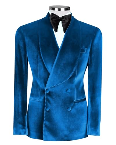 Men's Velvet 2 Piece Double Breasted Suit