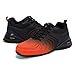 SKOKOD Men's Steel Toe Shoes Composite Work Safety Casual Fashion Sneakers Industrial Construction Comfortable Puncture Proof Indestructible Orange 15
