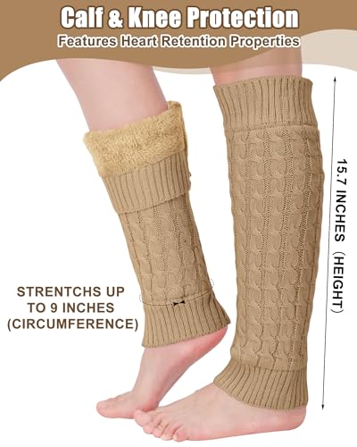Image of Shihanee Fleece Leg Warmers Women