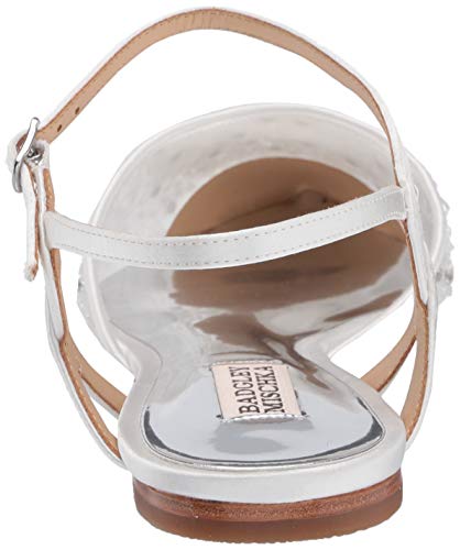 Badgley Mischka Women's Carissa Ballet Flat, Soft White, 5.5 M Us #TOP2