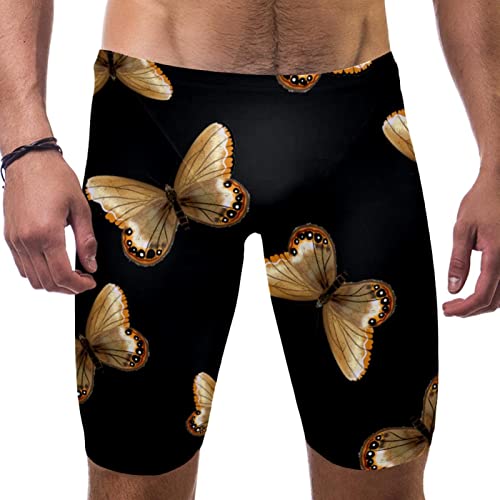 Short de bain pour homme jaune noir maillot de plage multicolore XL