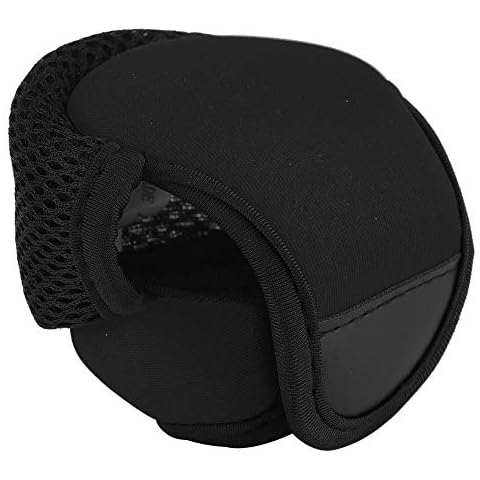 Zerone Baitcast Reels Cover Case, Breathable Baitcasting Reel Protector Soft Protective Cover For Fishing Wheels (Black) Cover