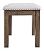 Signature Design by Ashley Moriville Casual Rustic Upholstered Dining Bench, Grey & Brown