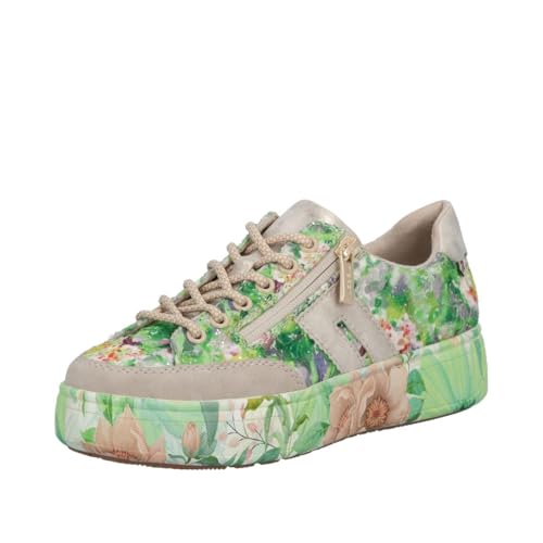 Rieker M7711-91 Baskets à Plateau pour Femme Textile et synthétique Multicolore Taille 36, Multicolore, 39 EU