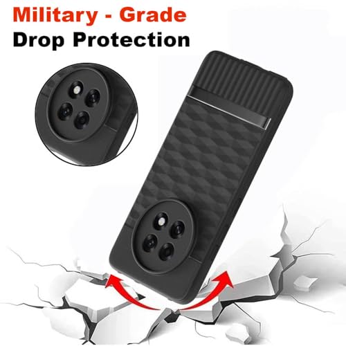 Image of Shockproof Case Compatible with Oppo F31 Pro Plus 5G | Full Camera Protection | TPU Flexible Back Cover for Oppo F31 Pro Plus 5G (Matte Black)