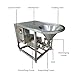 TECHTONGDA 220V High Shear Emulsifying Pump with Hopper & Supporting Frame, Liquid Powder Mixer Emulsifier Homogenizer, 0-4T/H Flow Range, Laboratory Disperser for Cosmetic Food Industrial Processing
