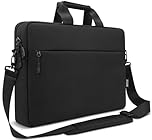 TECOOL Laptop Bag 14 Inch, Waterproof Messenger Bag Computer Case Sleeve Briefcase with Shoulder Strap for 14 Inch Acer ASUS Lenovo HP Dell Laptop Notebook, MacBook Air 15 M5 M4 M3 M2, Black