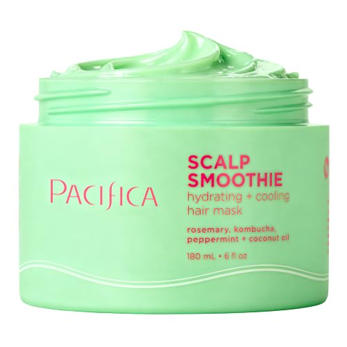 Pacifica Scalp Smoothie Hydrating Scalp Treatment & Leave-On Hair Mask Cooling Relief for Dry Flaky Itchy Scalp & Thinning Hair Vegan & Cruelty-Free 6 fl oz