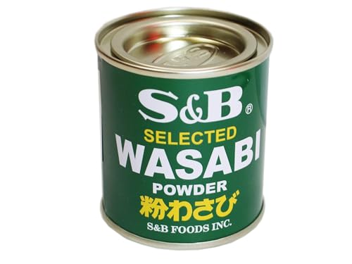 S&B Wasabi Powder - Polvo japonés Wasabi en polvo, natural y sin aditivos, OG ASIA - 30 g