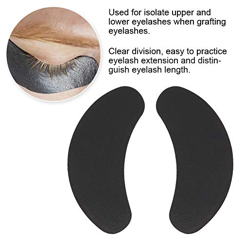 Under Eye Pads, 50 works Eye Gel Pads, Under Eye Patches Eyelash Extension Pads for Eyelash Extensions Eye Mask Beauty Tool Black - Image 3