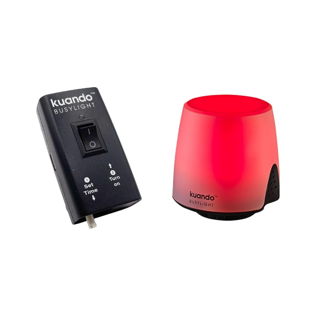 Busylight con controlador de tiempo para gestionar turnos en escritorios de hotel compartidos