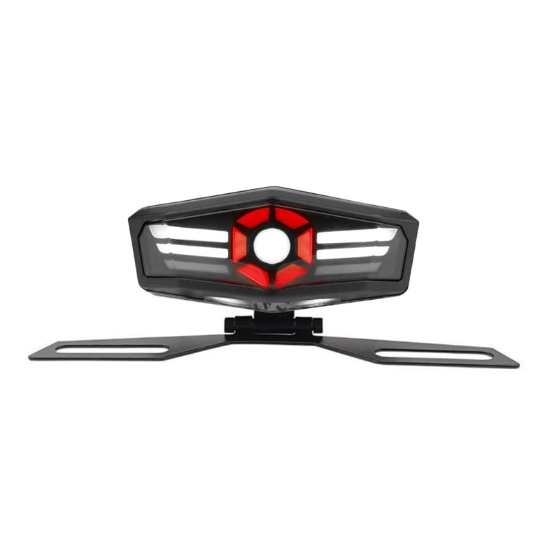 Feu arrière LED moto universel clignotant intégré et feu de plaque pour customisation