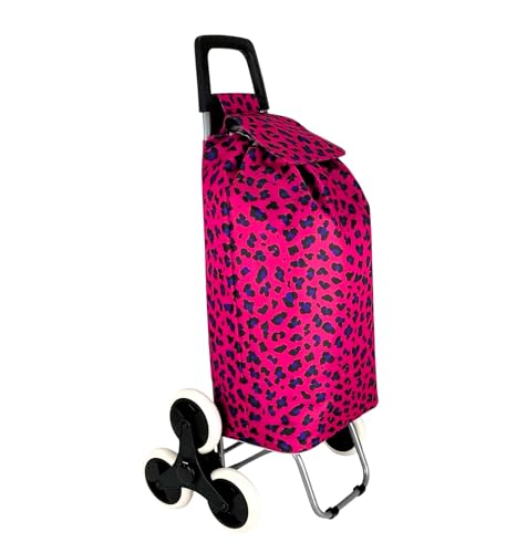 Carro de la Compra Plegable para Subir Escalerascon, Carrito del Mercado 6 Ruedas, Bolsa Impermeable de 44L litros