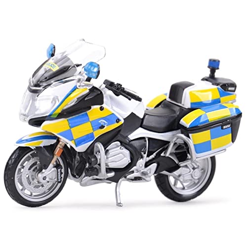 Moto BMW R1200 RT Police Tchèque 1:18 modèle réduit de collection en métal moulé sous pression