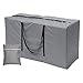 You's Auto Bolsa para cojines de jardín Oxford, grande, para almacenamiento de muebles, resistente, para viajes, transporte con asas, impermeable, para casa o patio (gris, 116 x 47 x 51 cm)