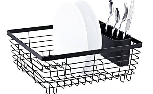 Neat-O Stylish Sturdy Oil Rubbed Bronze Metal Wire Small Dish Drainer Drying Rack