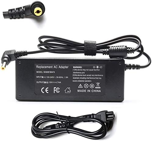 65W AC Adapter Battery Charger for Toshiba Satellite C55 C655 C850 C50 L755 C855D L655 L745 P50 C55D S55;Toshiba Portege Z30 Z930 Z830 Satellite Radius 11 14 15 DC Power Supply Cord