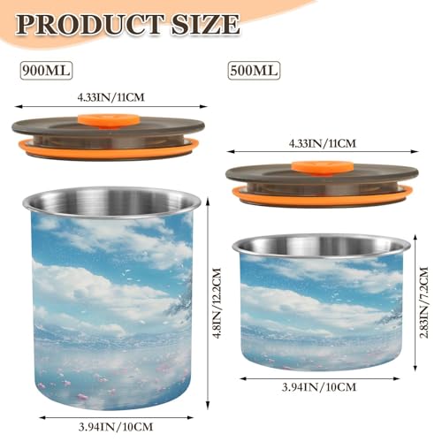 Envase para café hermético acero inoxidable 500ml miniatura 2
