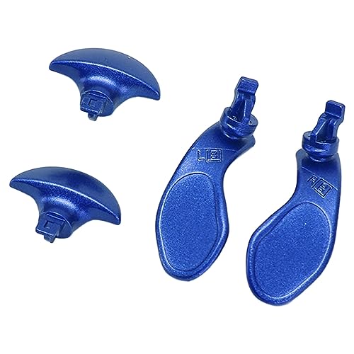 Boutons Arrière en Métal, Installation Facile 4 Palettes Arrière en Métal Finement Usinées pour Accessoires de Contrôleur de Jeu (Bleu)