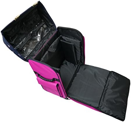 EverSewn Purple and Navy-Blue Rolling Machine Trolley