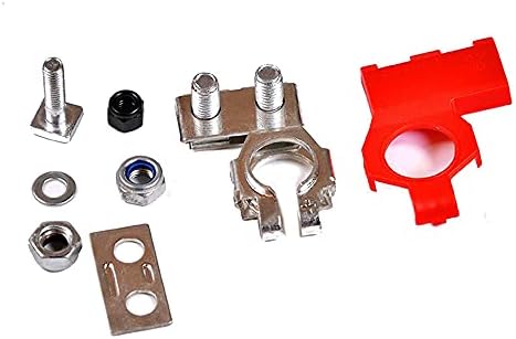 Cyancld 12V 2-Way Leisure Battery Terminals, Positive Negative Copper Car Motorcycle Audio Van Battery Connectors Clamps Tool