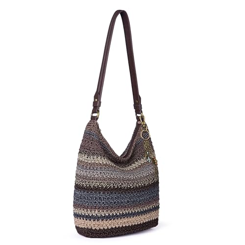 Image of The Sak Sequoia Hobo Bag - Hand Crochet Large Women's Purse for Everyday & Travel - Durable Handbag & Tote With Zipper Pocket