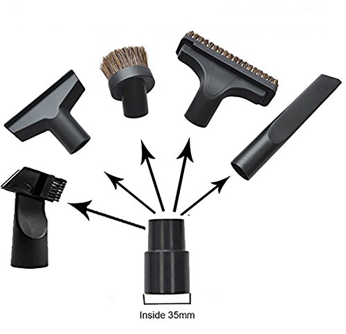 Vacuum Attachments Replacement 1 1/4 Inch & 1 3/8 Inch Vacuum Cleaner Accessories Brush Kit For Standard Hose Set Of 6 #TOP1