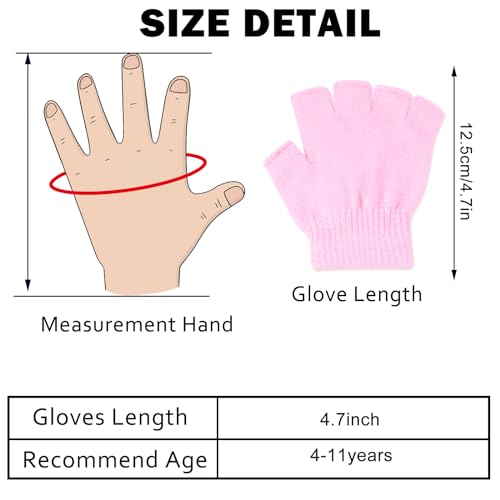 ONESING 12 Pair Half Finger Winter Warm Stretchy Knitted Fingerless Gloves for Men Women2