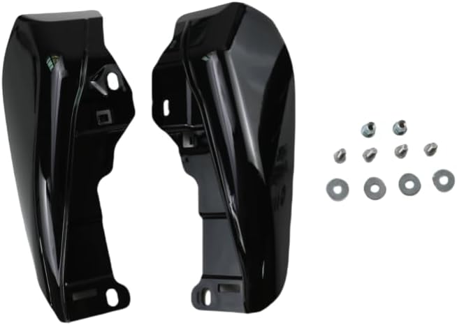 Motorcycle Air Heat Shield Trim Deflector for Harley Touring CVO Street/Road Glide 2023-2024 (Black)