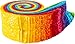 Expressions Batiks Rainbow Brights Elementals 40 2.5-inch Strips Jelly Roll Riley Blake RP-21701-40