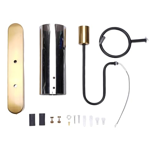 Aplique de pared moderno negro y dorado para iluminación interior de pasillos