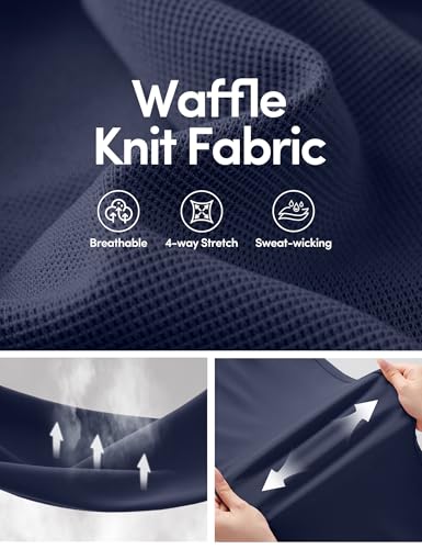 IUGA Wide Leg Pants Woman Pull on Stretchy Work Dress Pants High Waisted Business Casual Trousers Slacks 26'' X-Small, Petite Dark Blue3