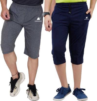 diwazzo Solid Men Three Fourths Shorts.-picture-47