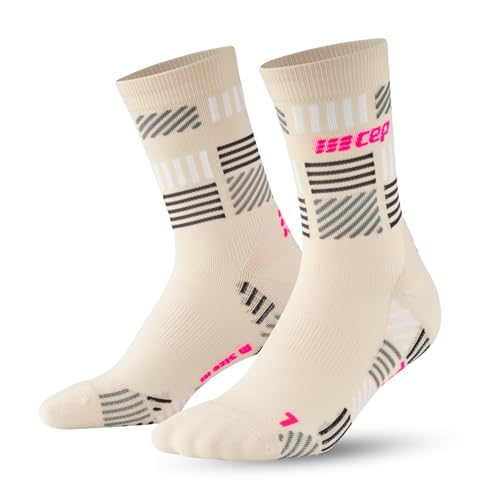 CEP The Run Limited Edition Mid Cut Socks for Men | Design Performance Crew Cut Compression Socks for Marathon Running, Sport