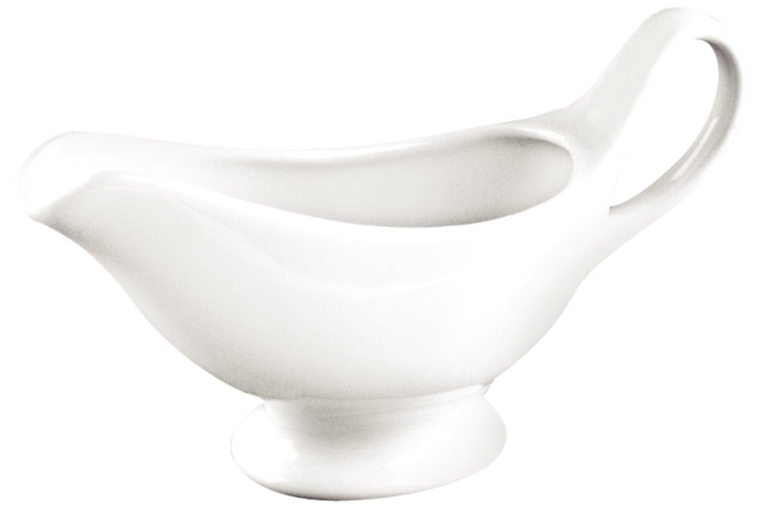 Olympia Whiteware Gravy Boats 340Ml 12Oz Sauce Dish Bucket Roasting 6pc