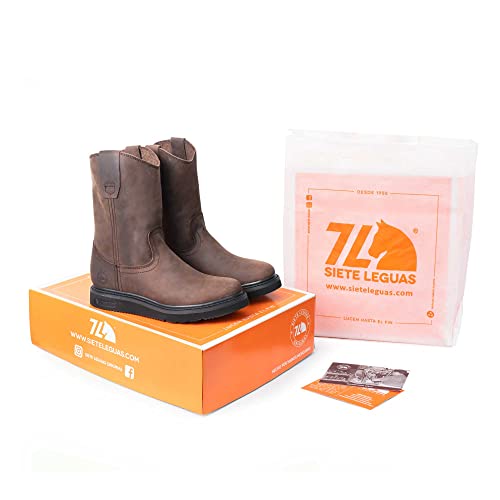 Image of 7L SIETE LEGUAS - Men's Leather Wellington Boot Light and Tough with Oil Resistant Sole style 2222