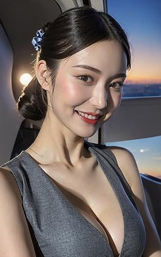 AI美女図鑑 胸元緩め美人CA110人編