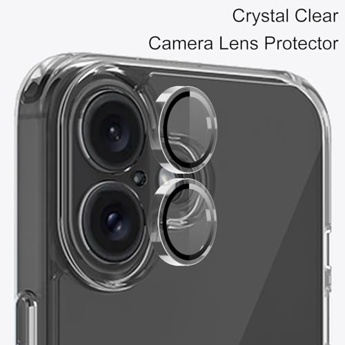 FanTEK Compatible with iPhone 16 Case with 2pcs Screen Protectors and 1pcs Camera Lens Protector, Clear Crystal Phone Case Compatible with iPhone 16 6.1 Inch by FanTEK - Used condition - Image 6