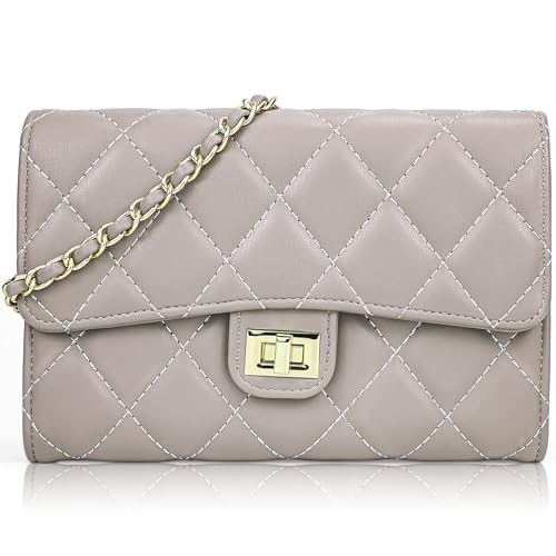 Image of Farcauo Small Purses for Women Quilted Crossbody Bags Ladies Trendy Shoulder Handbags Quilted Purses Women
