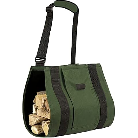COZYLIFE Firewood Carrier Heavy Duty Oxford Cloth Fireplace Log Carrier Holders with Large Handle for Carrying Wood Indoors & Outdoor (Diamond Shape) Cover