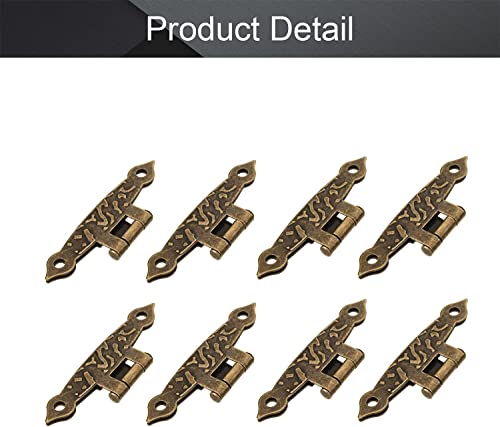 Charnières métalliques pliantes 65x33mm bronze pour tiroir de boîte à outils - 5