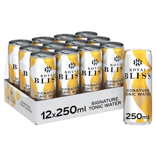 Royal Bliss Signature Tonic Tónica, Aromatizada y Refrescante - Pack de 12 Latas de 250 ml
