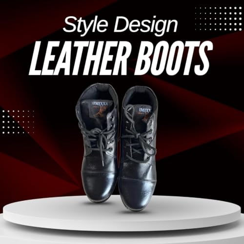 Image of MUKHARI Police,NCC, Army, Military D.B. Boots | Lace-Up Leather Boots For Men