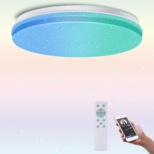 TAIGURAZ BT-YG LED V[OCg 6 Bluetooth Xs[J[ VƖ 3800lm F RGB̃Jtȕ͋C̏Ɩ Rt 邳[ 铔 ^ Ɩ ALb`AoX[AQȂ