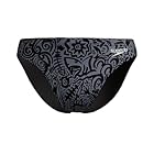 Speedo Men's Beachstar Printed 5cm Briefs | Statement Style | Flex Fabric | Beach Wear, Grey, 32