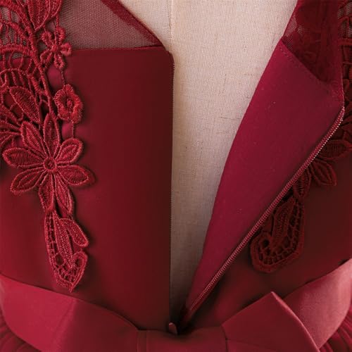 Flower Girl Dress Applique Tulle Dresses Wedding Guest Communion Birthday Party Pageant Baptism Princess Gown4