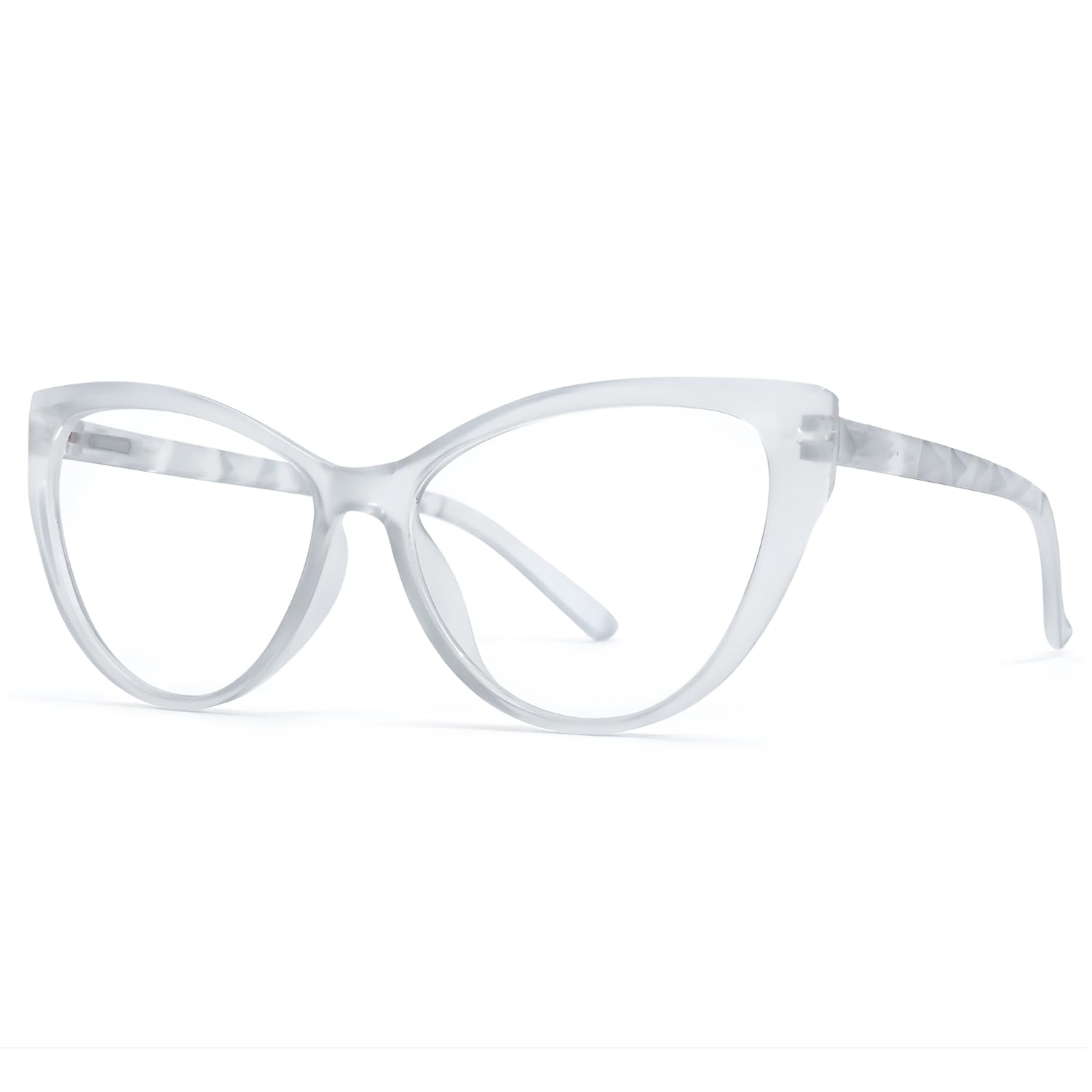 Blue Light Blocking Cat Eye Glasses for Women Transparent Frame Anti UV Protection Zero Power Computer Glasses Lightweight Optical Frame — Amazon image 18
