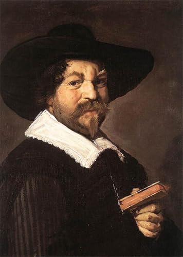Frans Hals art portrait impression d'affiches grand format 60x90cm toile portrait homme livre