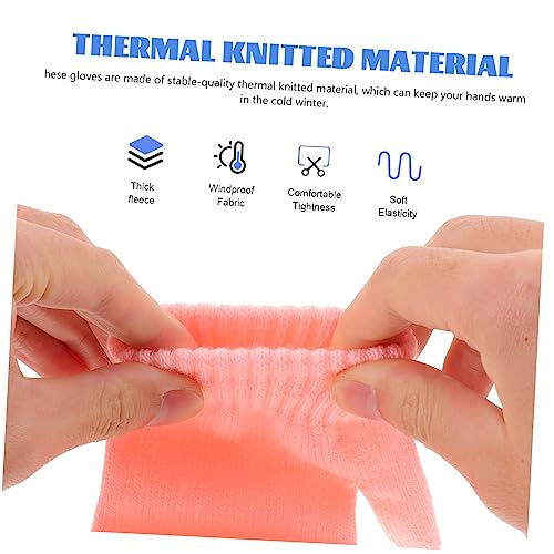 6pairs Cold Non-skid Mittens for Boys and Girls Warm and Finger Gloves for Outdoor Activities Multiple Colors Lake Light Sunset4